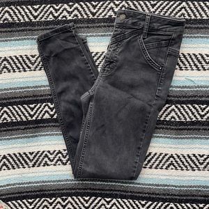 Free People high rise black skinny jeans